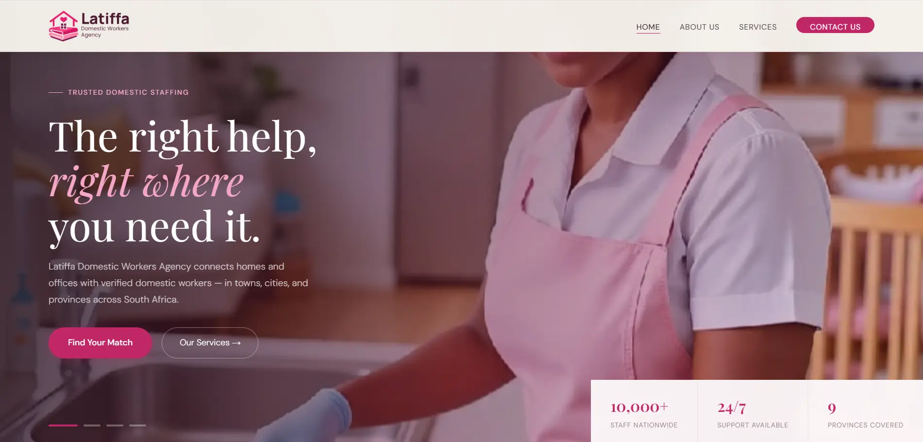 Latiffa Domestic Workers Agency Website